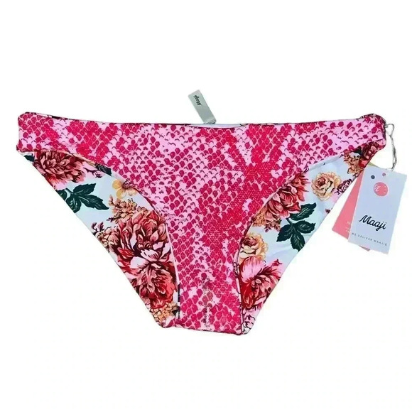 Maaji Flirt Bottom Carnation Size 3XL Reversible Floral Tropical Print - Picture 5 of 8